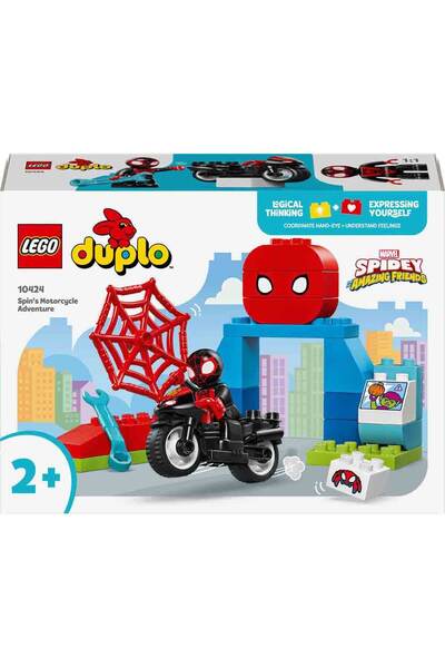 LEGO DUPLO  Motosiklet Macerası 10424 -2 Yaş ve Üzeri Çocuklar İçin Örümcek