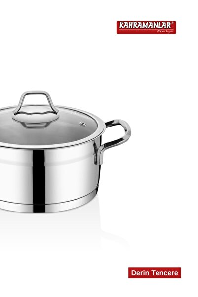 Kahramanlar 10 Parça Çelik Tencere Takımı Indüksiyon Tabanlı