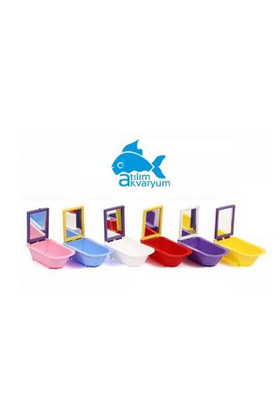 Atılım Akvaryum Mirrored Bathtub Bird Bath Budgie Bath Bath