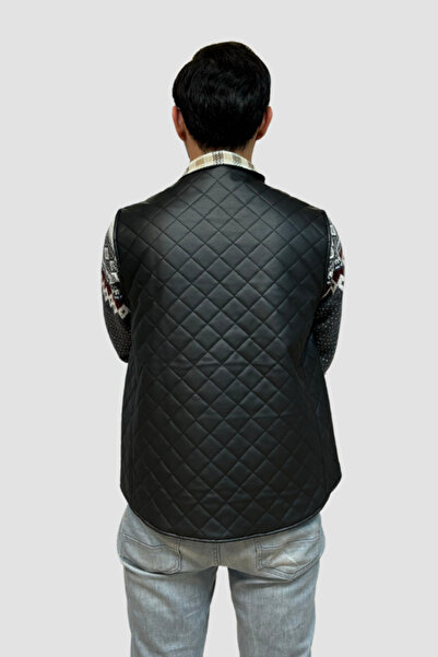 Uretti Листопад 7275 Чоловічий двосторонній жилет зі штучної шкіри - L