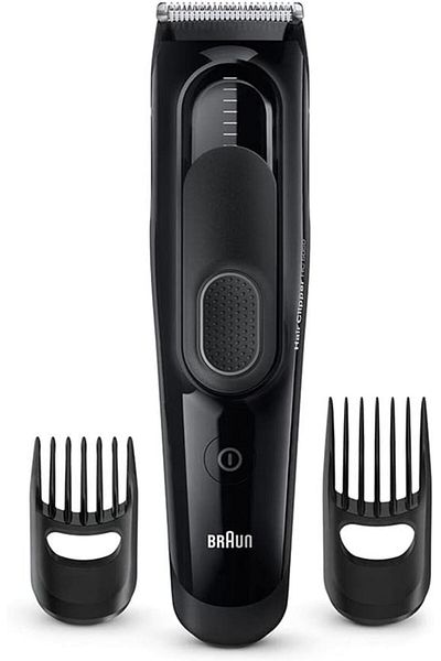 Braun Hair Clipper, Two Dedicated Combs, 16 Precise Lengths, Ultra sharp blades - HC 5050