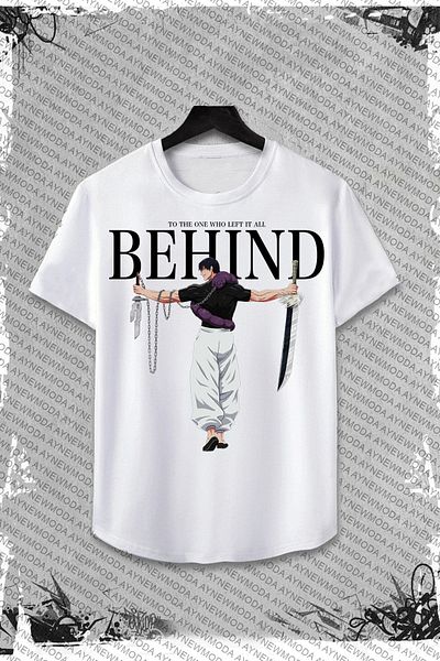 aynewmoda Behind Printed Oversized Shorts and T-Shirt Set - 100% Cotton