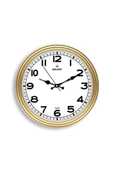St Morritz White Aypaş Ayp 200-A Wall Clock Gold 30 X 30 Classic