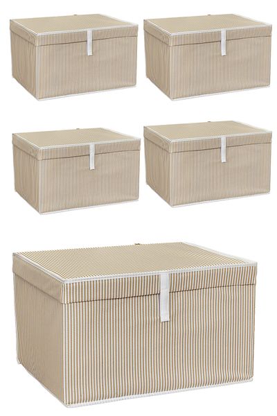 Emofom 5 PCS Maxi чанта за съхранение - Сгъваема кутия под основата Органайзер (50x40x30 cm)