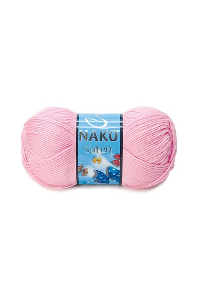 NAKO Satin 2197 Soft Pink| Summer Hand Knitting Yarn