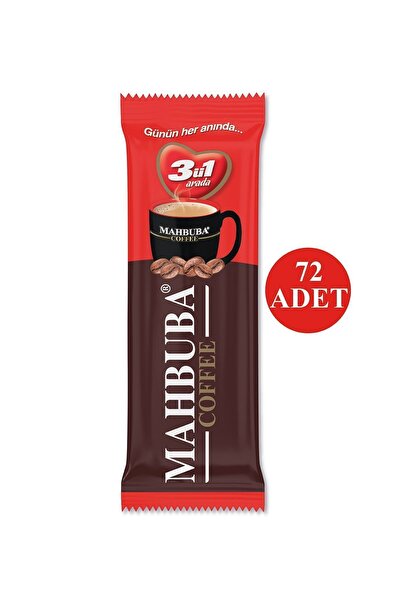 Mahbuba 3ü1 Arada 72x9gr Mini Küçük Boy Ikramlık Otobüs Hazır Kahve Kutu