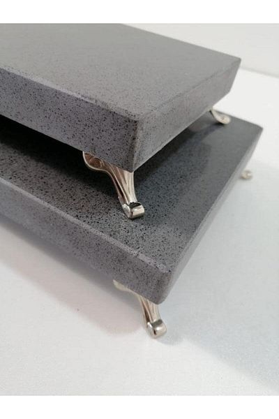 Başakmarble Magnetite Quartz Marble 2-Piece Presentation Rack
