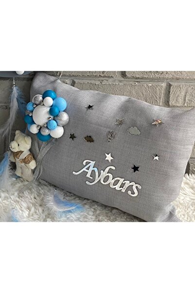 NeşeliAtölyem Bubble Baby Jewelry Pillow with Teddy Bear Jewelry Pillow