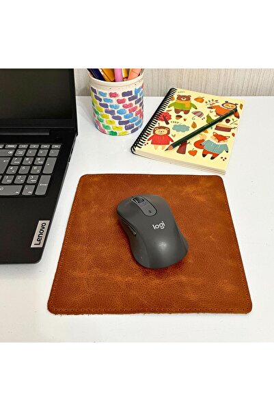 ipekbazaar Hakiki Deri Mausepad, 20*20cm Crazy Gerçek Deri Mouse Pad, 1 Adet ...