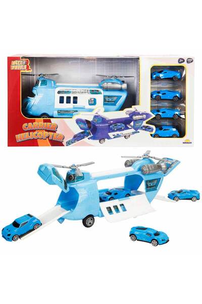 Maxx Wheels 4 Arabalı Taşıyıcı Helikopter - Polis Helikopteri
