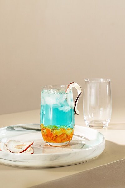 Madame Coco Lucinda 4'lü Kristal Meşrubat Bardağı Seti - 380ML