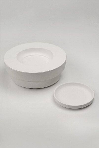 Ref-San Dik Kenarlı (STEP) Tabak Alçı Kalıp - 12cm