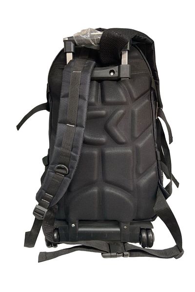 CAKARD Orthopedic Unisex Black Camping Bag - With Squeegee, Wheels, Back Passenger, 50 Liters, 20 Inch
