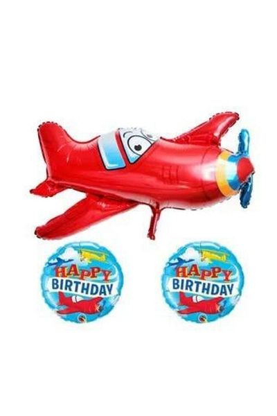 parti sürprizi Airplanes Foil Balloon Set 1 Piece
