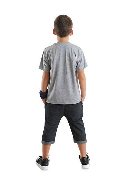Denokids Cool Animals Boy T-shirt Capri Shorts Set