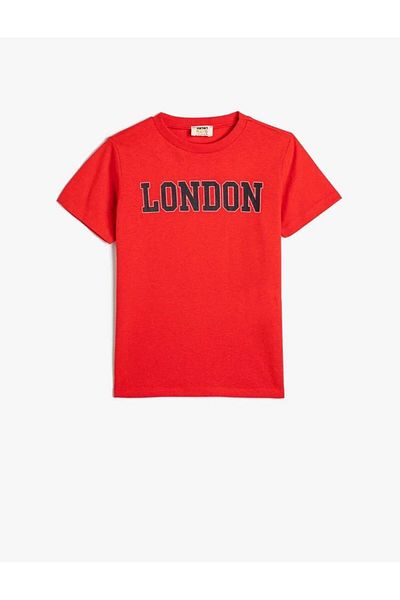 Koton Boy's Red T-shirt - 4skb10108tk