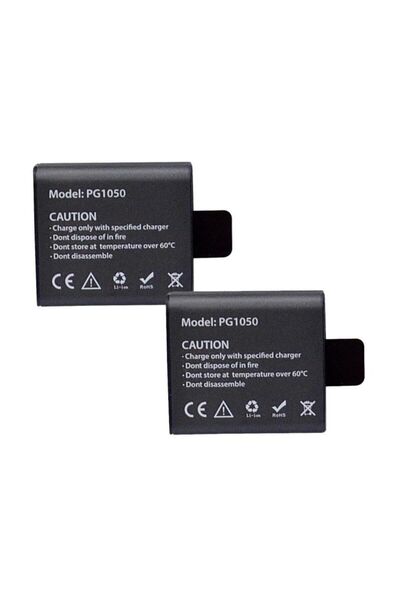 SIGHTZER H9r H8r H16r H6s H7s Uyumlu Pg1050 2'li Çift Batarya Seti