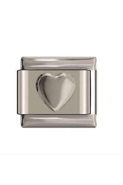 Naturel Tılsım Italian Stainless Steel 9mm Heart Charm