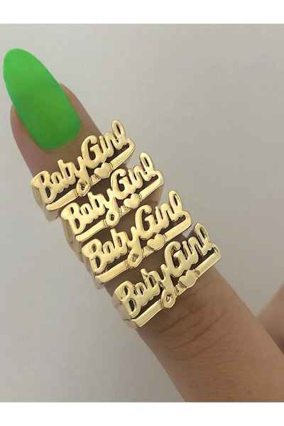 AURRARİ خاتم ذهبي اللون لطفلة