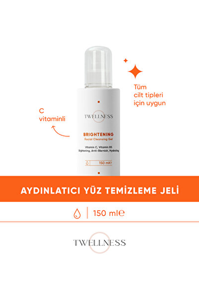 Twellness C Vitamini Aydınlatıcı Yüz Temizleme Jeli - 150 Ml