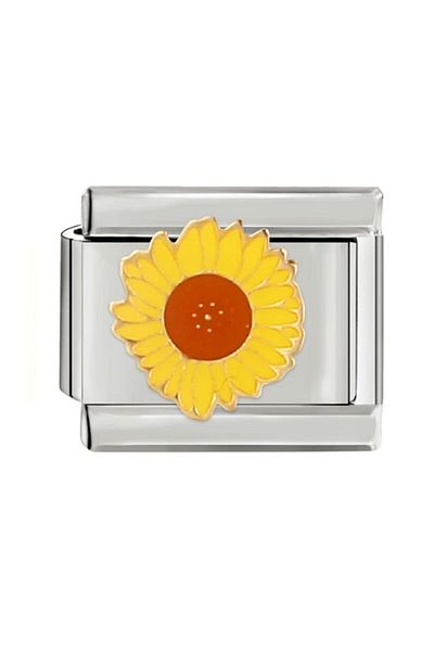 Naturel Tılsım Italian Stainless Steel 9mm Flower Charm