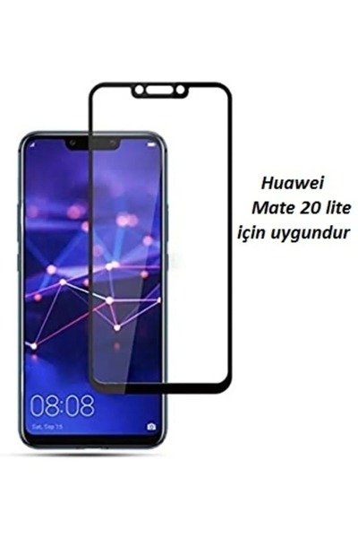 ZETT Huawei Mate 20 Lite Uyumlu - Seramik Nano Kırılmaz Tam Kaplayan Ekran Ko...