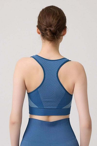Cottonhill Women's Crop Top Bustier with Thick Straps Without Underwire - Seamless Sportsman