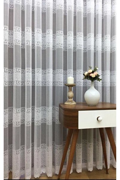 farbateks Κουρτίνα από τούλι με σχέδιο Versace 2 στρώσεις πλισέ κουρτίνα από ...