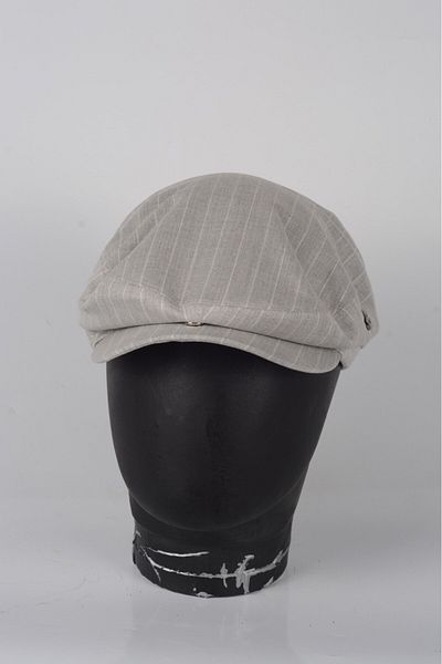 Armalı Şapka British London Striped 100% Cotton Summer Cap Hat