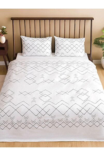 LC Waikiki LCW HOME - Σετ Παπλωματοθήκης με τύπωμα Ζευγαριών