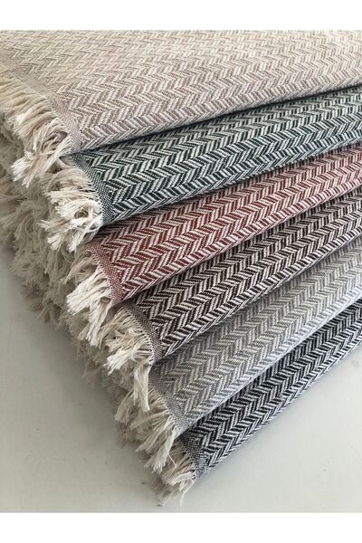 Senpai Pamuklu Koltuk Örtüsü 170x210 cm Tekli&Üçlü Koltuk,Çekyat ve Berjer İçin Modern Çizgili Yıkanabilir