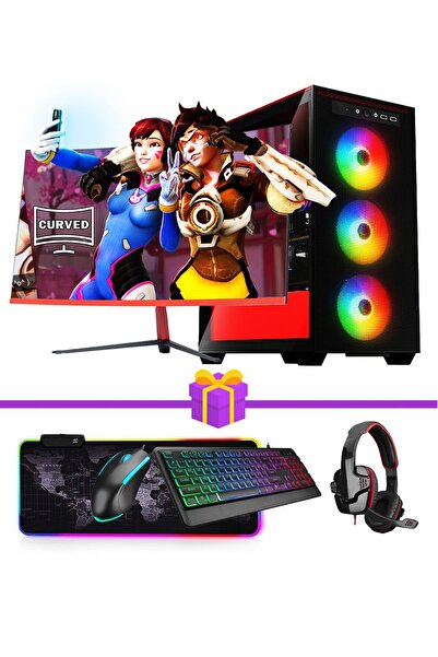 RAMTECH BİLGİSAYAR Blaze Y100 I7 4790 16gb Ram 480gb Ssd Gt730 4gb 23.6 Curved Monitör Oyuncu Bilgisayarı