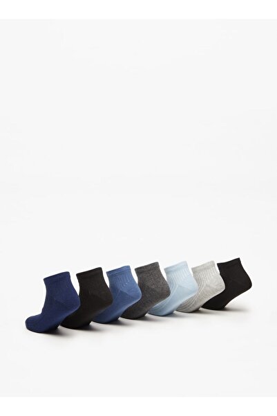 Juniors Textured Ankle Length Socks - Set of 7