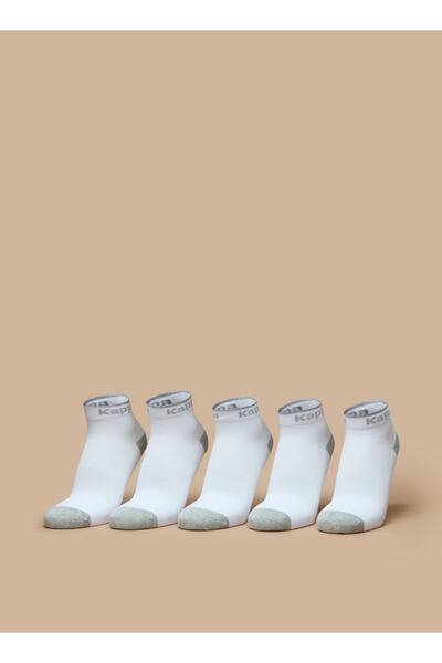 Kappa جوارب رياضية بطول الطاقم وطبعة شعار الماركة - طقم من 5 قطع