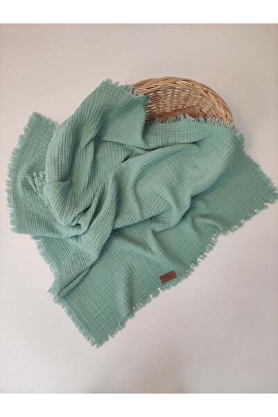 Bebella 4 Layer Muslin Fringed 100% Cotton Baby Stroller - 100x120 cm Gift