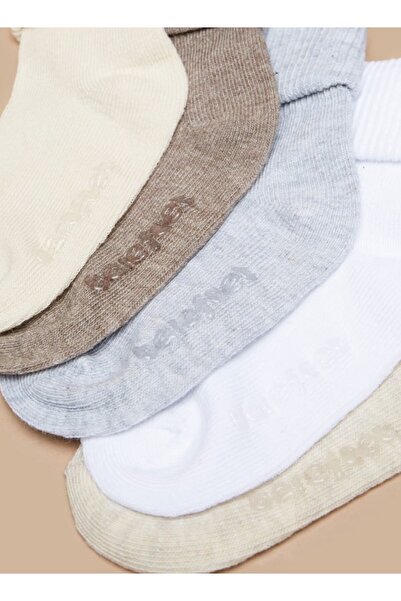 Barefeet Ribbed Ankle Length Socks - Set of 5