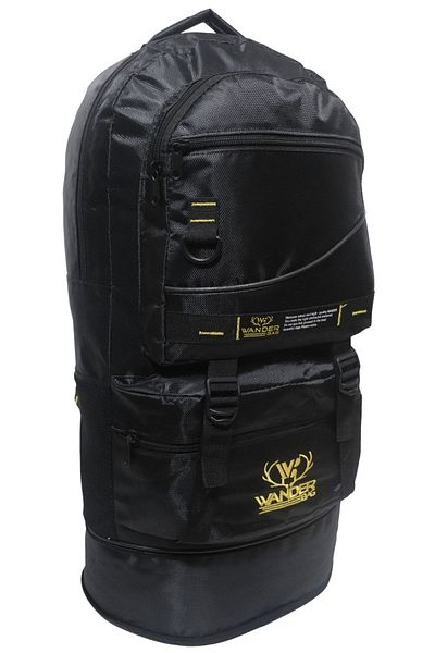 Baggor Wander 55+10l Bellows Black Multi-Eye Πεζοπορία-ταξίδι-σχολείο-βουνίστρια-trekking-camper Backpack