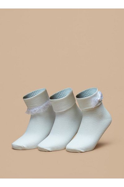 Flora Bella by Shoexpress Bow Detail Socks - Set of 3