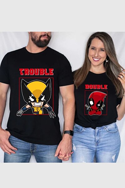 POPULUS 2024 Deadpool i Wolverine film T-shirt set