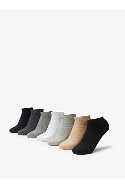 Celeste جوارب سادة بطول الكاحل - طقم من 7 قطع