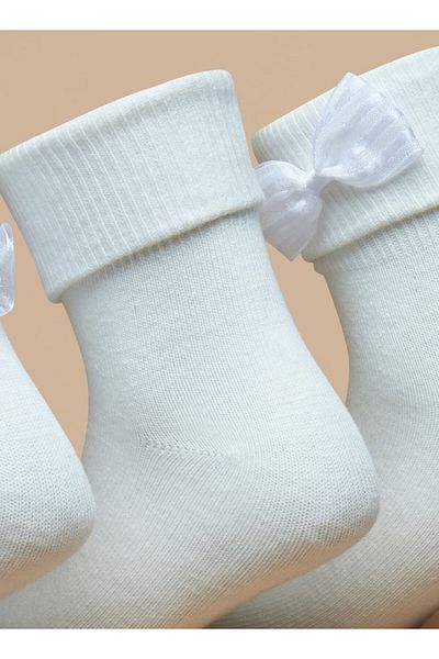 Flora Bella by Shoexpress Bow Detail Socks - Set of 3
