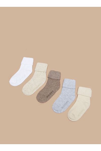 Barefeet Ribbed Ankle Length Socks - Set of 5