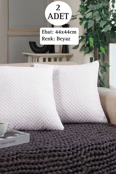 SHAL HOME 44x44cm Shal Plaid Set of 2 Decorative Pillowcases