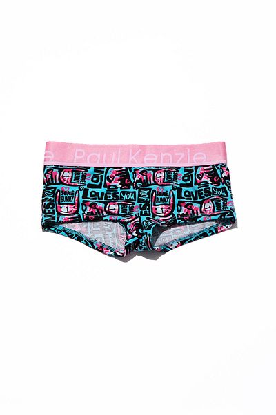 Paul Kenzie Chiloți scurti de damă cu model cu efect unic - Love Bunny