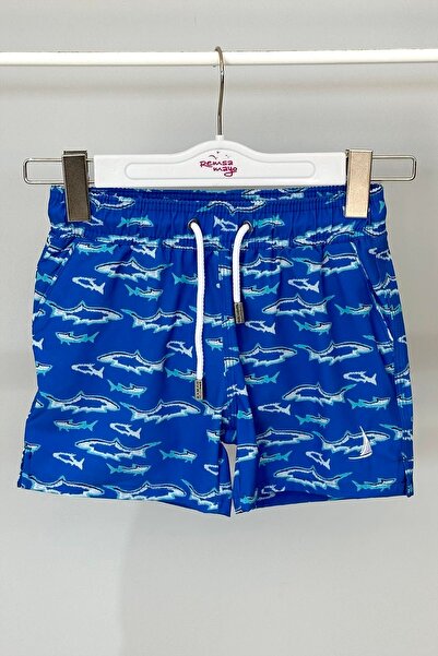 Remsa Mayo 0003 Model Blue Sea and Pool Shorts - Kids Boys Patterned