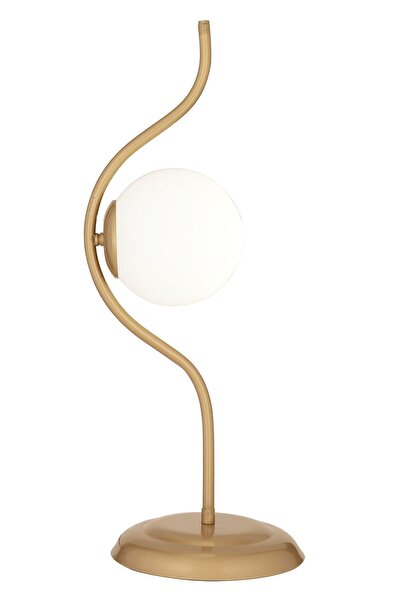 Apliqa Zeyna Eskitme Boyalı Beyaz camlı Modern Tasarım Salon-Oturma Odası-Yatak Odası Abajur