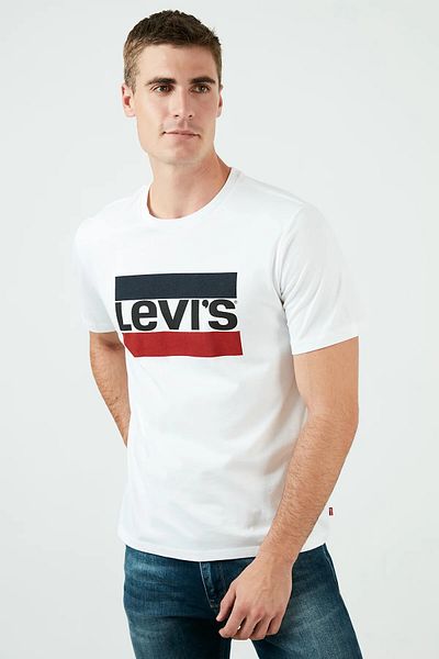 Levi's Men's Sportswear Logo White T-shirt 39636-0043