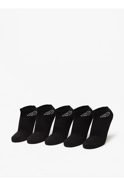 Oaklan by Shoexpress Logo Printed Ankle Length Sports Socks - Set of 5