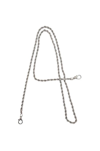 angel çanta aksesuar سلسلة حقيبة ملتوية فضية اللون مقاس 120 سم