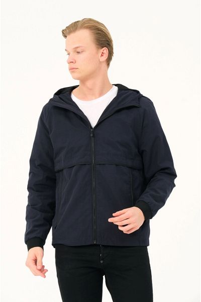 PIQUE Sebastian Beige Coat - Ανδρικό με κουκούλα και φερμουάρ